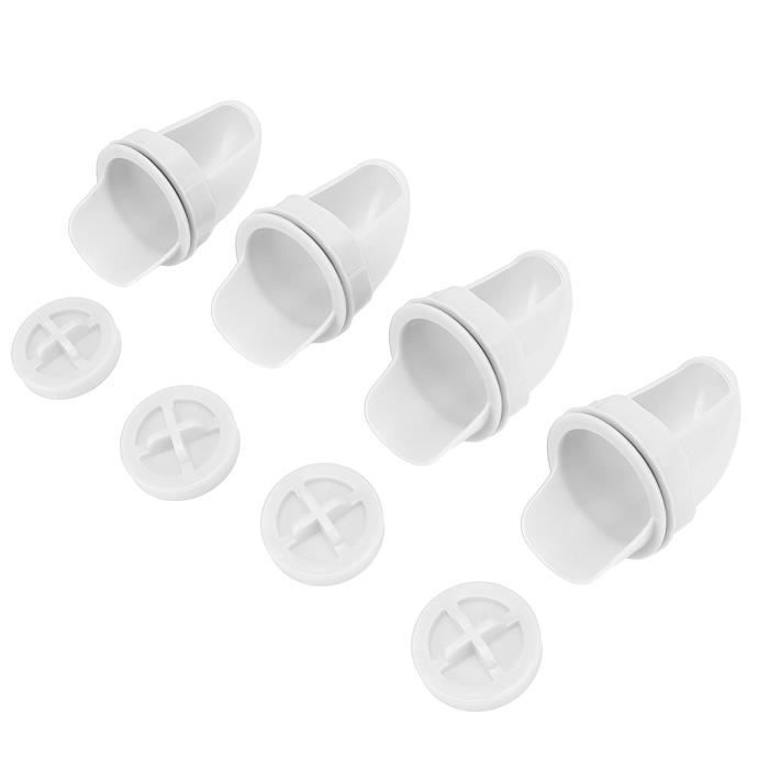 Comparer les prix de Mangeoire à poule,Abreuvoir Poules,mangeoires automatiques,Bol à Eau à vis Blanc Cyanshop