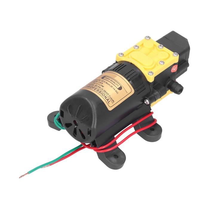 Pompe à Membrane Haute Pression 12V 40 PSI – Pompe Eau Électrique Auto-Amorçante Voiture Camping-Car RV, 3,8 L/min, Silencieuse & Protégée