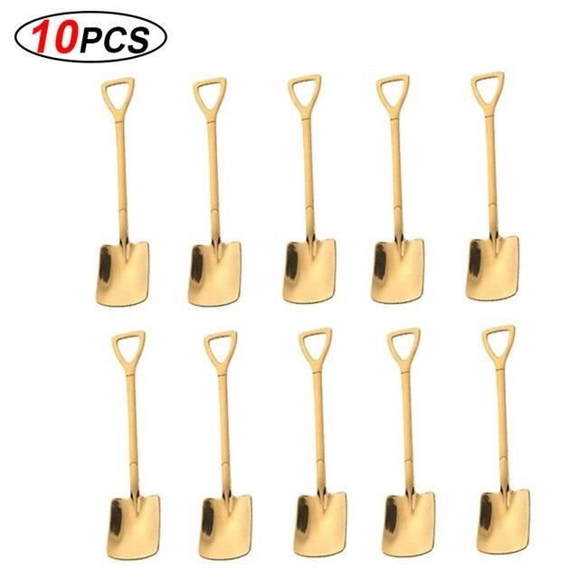 PELLE,--Mini cuillère de jardin multifonction 15cm, 10 pièces