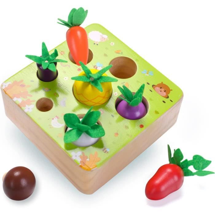 Oshhni – Jeu D’association En Bois – Motricité Fine – Dès 1-3 Ans – Préscolaire – Puzzle éducatif