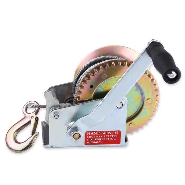 TYT Treuil de remorque de bateau robuste 600 lbs avec câble
