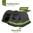 Tente Tunnel familiale - Skandika Kambo 6 - 6 Personnes - 480 x 360 cm - 3 entrées - Marquise-1