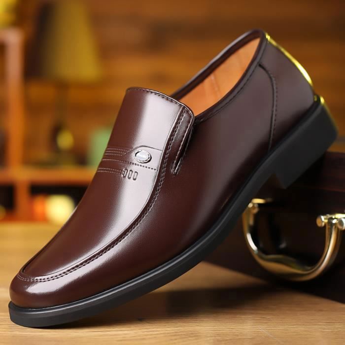 Derby Cuir Chaussure Homme Confort Automne Grande taille 37 47 Marron Homme