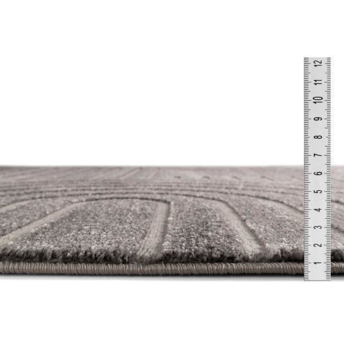 HomebyHome Tapis Salon 200x300 Moderne Tapis Chambre Tapis Crème