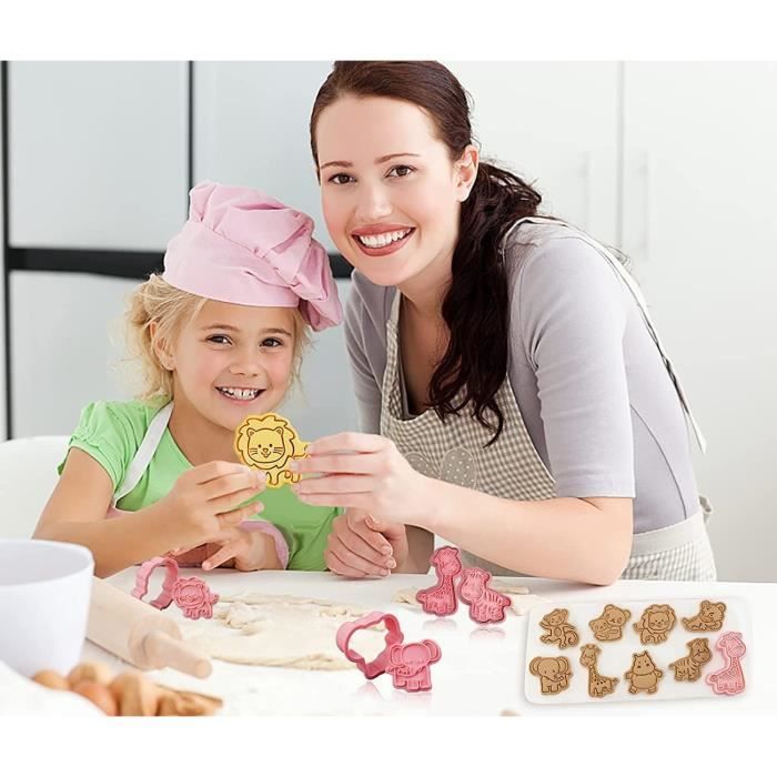 8Pcs 3D Moule Biscuit, Patisserie Biscuit Moule, Moule Biscuit Plastique,  Moule Animaux Cookie, Emporte Pièce Enfants Pour Bi[J1098]
