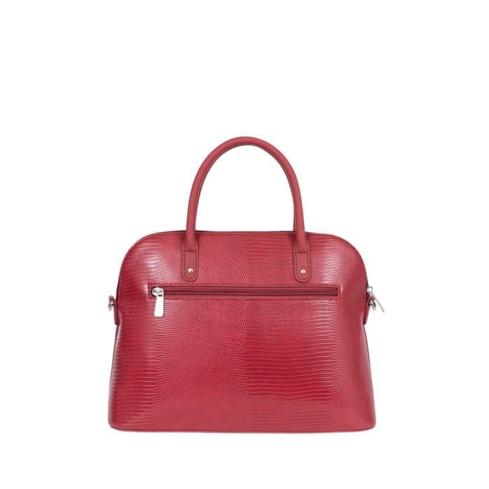 Sac a main Hexagona Ref 51087 Carmin 32 23.5 13 cm TU Rouge