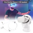 Écouteurs filaire pour Oculus Quest 2 VR, casque d'écoute avec basses profondes, 3D, son à 360 degrés WHITE -WL1978-3