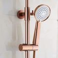 RUMOCOVO®Colonne de douche réglable de style européen-ensemble de douche mural-ensemble de douche en cuivre pur-or rose-3