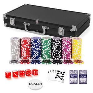 Set De Poker Premium – 200 Jetons, 2 Decks De Cartes, Bouton Dealer – Boîte Métal Élégante