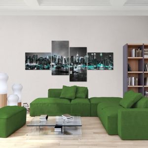 Cadre Photo Déco MDF 30x20cm New York - Style Moderne, Salon Ou Bureau, Motif Architecture