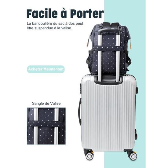 Future Founder Sac A Dos A Langer Bleu Avec 2 Crochets Pour Poussette Pour Maman Et Papa Bleu Achat Vente Sac A Langer 0609792485349 Cdiscount