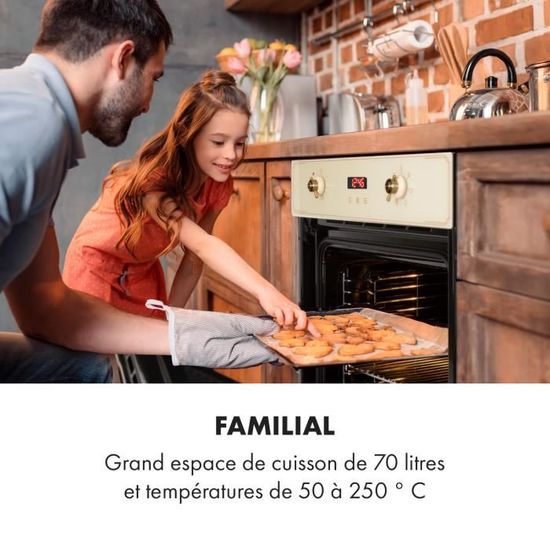 Four encastrable rétro Klarstein Elizabeth - 6 fonctions - 70L - 2200W ...