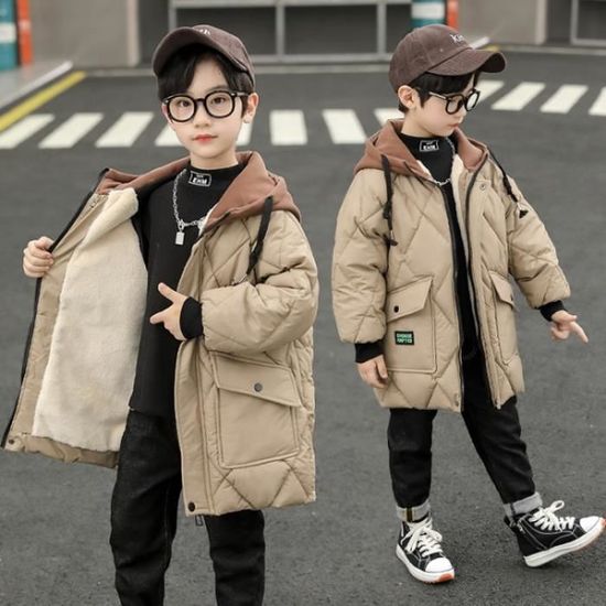 Manteau kaki garcon best sale
