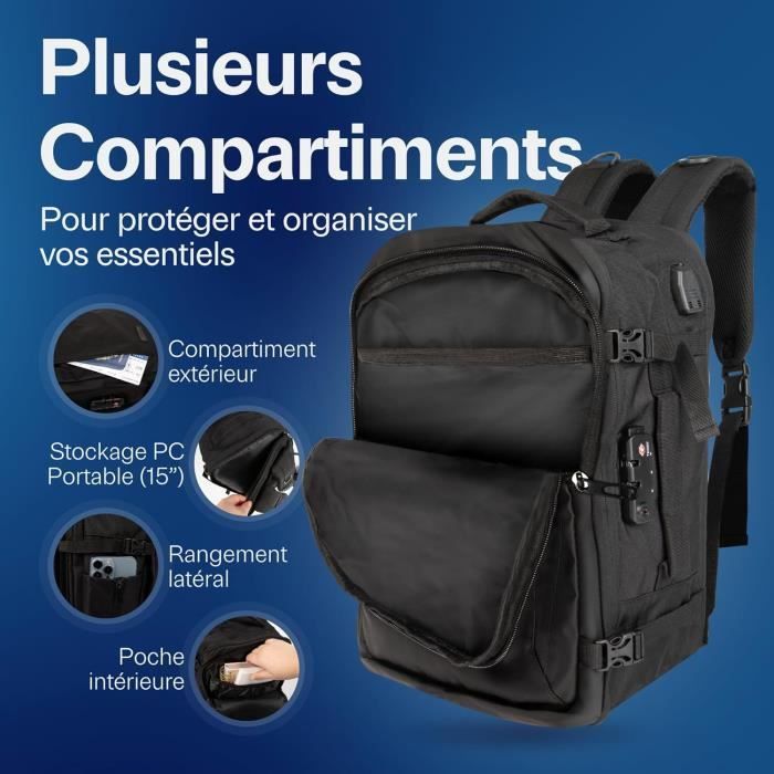 Valise Cabine Rigide 40x25x20 Cm Bordlite - 4 Roues, Idée Pour Ryanair, 16L, Léger