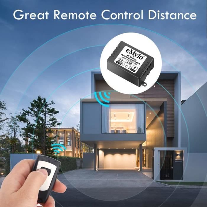Télécommande Relais Sans Fil 433Hz – Interrupteur à Distance 1 Canal, Générique
