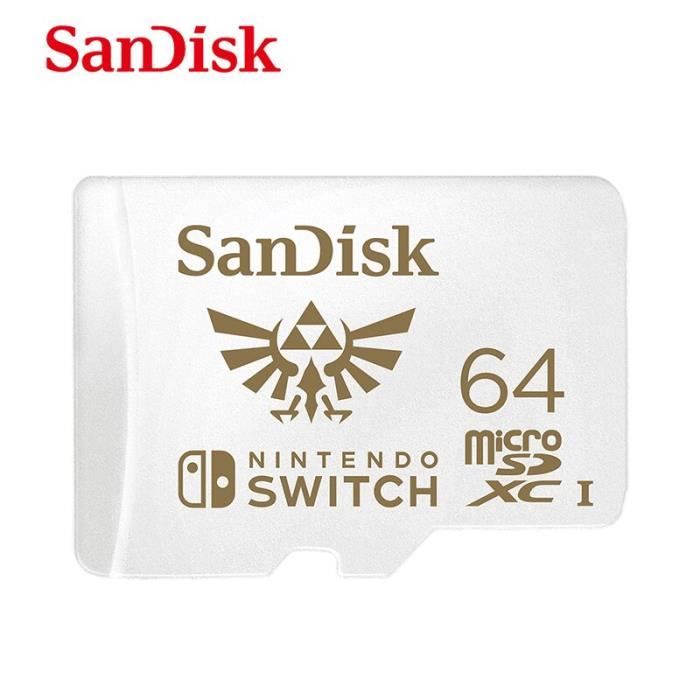 Carte mémoire micro SD pour Nintendo Switch, extension pour jeu, autorisé,  128 Go, 64 Go, 256 Go, tf [61C0DEA] - Cdiscount Appareil Photo