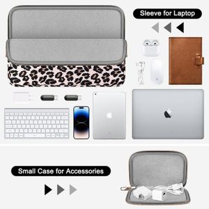 Kwmobile Housse Protection Écran Ordinateur 27-28 Pouces - Blanc Noir - Anti Poussière & UV