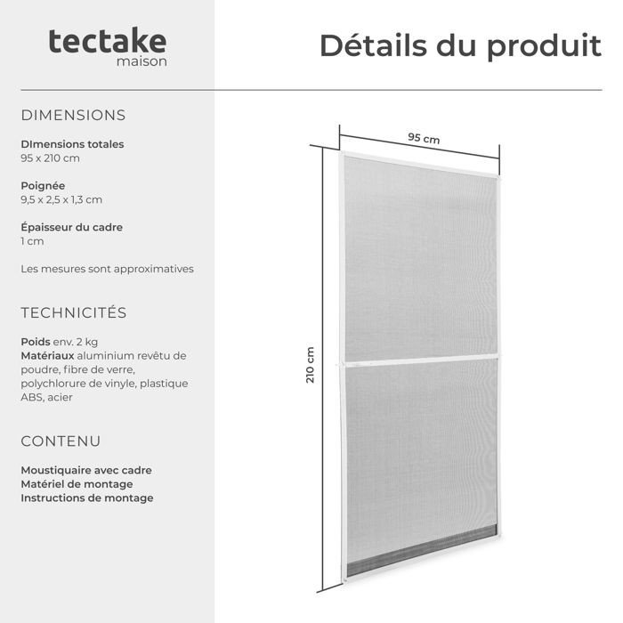 Cadre Moustiquaire Ajustable
