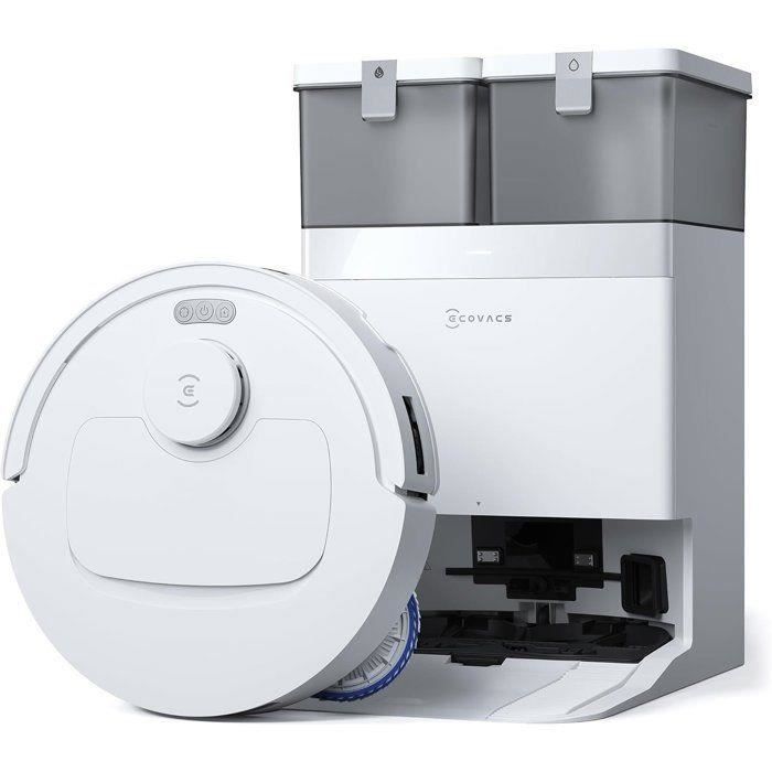 ECOVACS T30C Omni GEN2 - Aspirateur Robot Laveur avec Station - 25000Pa - Lavage à leau Chaude 75℃ - Serpillière OZMO Turbo 2.0