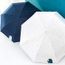automatique r/ésistant au vent solide en fibre de verre Multi-folding-premium 300 fils Balios Parapluie faite /à la main en bois v/éritable Poign/ée Tissu fin Bleu Concentric Octagons in Four Colo