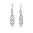 Argent sterling 925 Rond Corde Noeud Pendantes Boucles D/'oreilles