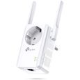 TP-Link Répéteur 300 Mbps Wi-Fi N, 1 Port Ethernet, Prise Intégrée, Compatibilité Universelle, Installation Facile (TL-WA860RE) ,-0