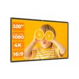100'' Écran de Projection 16: 9 pour Vidéoprojecteur 4K HD, Écran Pliable Portable Anti-Plis Lavable, pour Cinéma/Maison/Plein Air-0