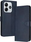 Coque pour Xiaomi Redmi Note 14 5G Etui Housse en Cuir PU Premium Fentes Cartes Etui Pochette de Portefeuille - Bleu- TECHTA