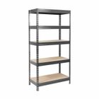 KARAT Étagère métallique de Rangement renforcée à Charge Lourde 5 Étages Gris anthracite 220 x 90 x 45 cm Charge Max : 875 kg