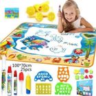 ARTELYS Tapis de dessin enfant - Saletop - 100x70 cm - Multicolore - 25 pièces - Éducatif aquatique