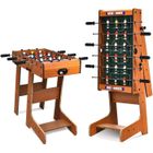 Baby-Foot Pliable GOPLUS - Table de Baby-Foot d’Intérieur 69x36,5x71 CM - 18 Figurines, 2 Marqueurs, 2 Balles