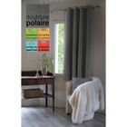 INTEX DECO Rideau occultant isolant phonique + polaire 140 x 180 cm Inuit Gris Anthracite