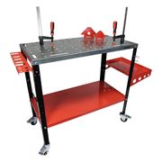 Établi D'Atelier SimonRack - 600 Kg De Charge, 3 Étagères, Plan De Travail En Bois, Galvanisé