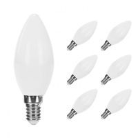 Lot 6 ampoules LED E14 6W Equi.40W 470lm...  Blanc