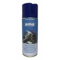 Spray AMA dégrippant lubrifiant
Capacité ml : 400
Couleur : Jaune paille
Produit essentiel pour tous les cas de rouille et-ou