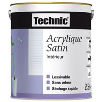 TECHNIC - Peinture acrylique satin 2,5 L abricot tendre