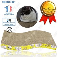TD® Papier en carton à gratter chat ondulé litière fournitures pour animaux de compagnie pattes équipements jouet griffes blanc sol