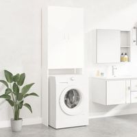 vidaXL Meuble pour machine à laver Blanc 64x25,5x190 cm 808413