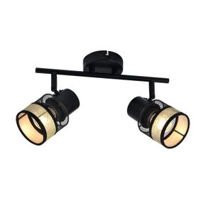Plafonnier LED 3772 avec 2 cadres, noir