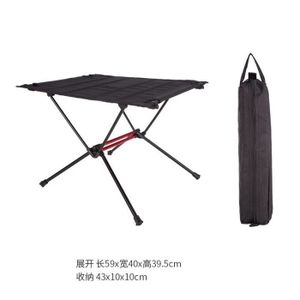 CHAISE DE CAMPING Noir - Table de camping pliante ultralégère, Table basse portable, Table de tasse à eau, Bureau étanche en ny