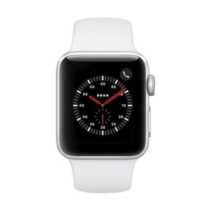 Montre connectée sport Apple Watch Series 3 GPS 42mm argenté - Bracelet Sport