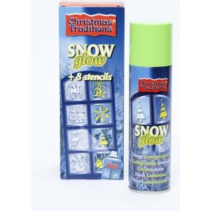 Bombe spray neige avec pochoirs Noël