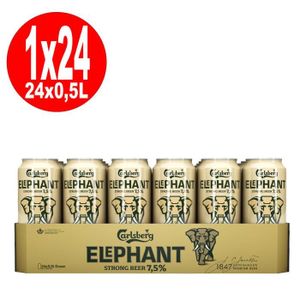 BIERE 24 bouteilles de 0,5 litre Carlsberg Elephant Beer Starkbier 7,5% vol EINWEG