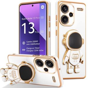 Housse Livre Magnétique Pour Xiaomi Redmi Note 13 Pro+ 5G - Cuir Synthétique, Charge Qi, Support - CoolGadget