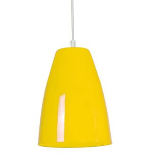 LUSTRE ET SUSPENSION TOSEL Suspension 1 lumière - luminaire intérieur - acier jaune   - Style inspiration nordique - H78cm L15cm P15cm