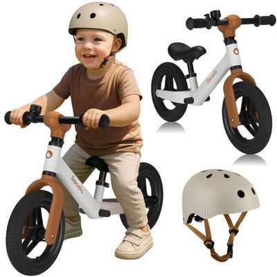 HyperMotion Draisienne Tobi Mini – 4 Roues, Panier, Rose – Dès 12 Mois – 2 Kg