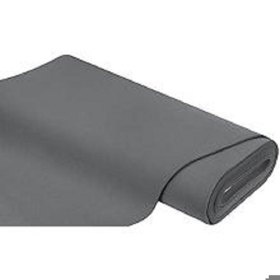 Feutrine De Bricolage ~5 Mm D'Épaisseur - Tissu Feutre Gris Polyester - Largeur ~45 Cm - Vendu Au 0.5 Mètre