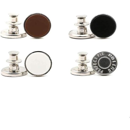 Lot De 20 Boutons Pression En Métal Pour Jeans Avec Boîte De Rangement, Diamètre 17 Mm (style 4