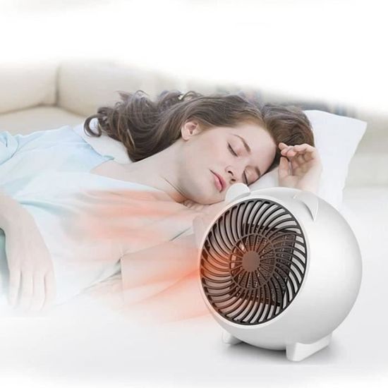 Radiateur Soufflant Portable 1200 W – Thermostat Céramique, Minuterie 12h, Télécommande – Chauffage Rapide Pour Chambre, Bureau