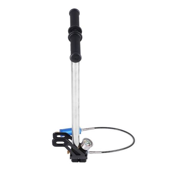 Pompe Manuelle PCP Haute Pression 2 étages – 310 Bars / 4500 PSI – Pour Carabines, Fusils à Air Comprimé, Avec Manomètre Et Raccords